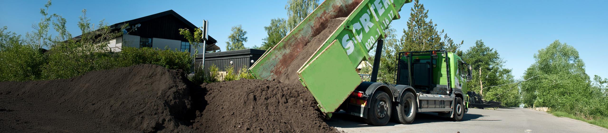 bild på materialleverans