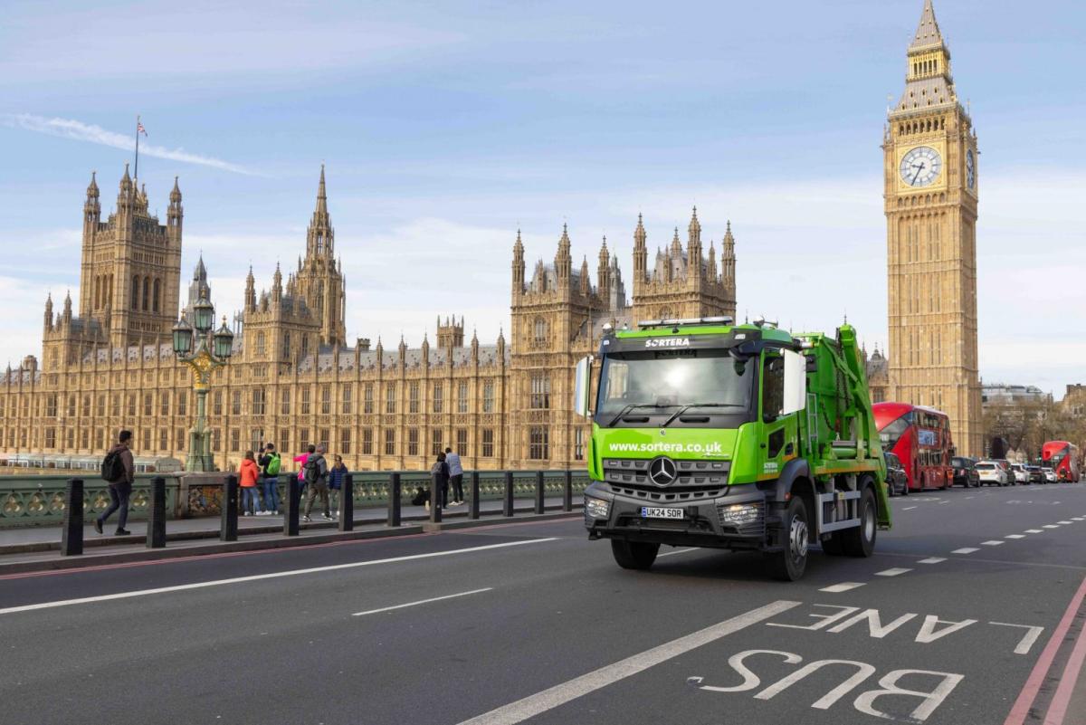 Sorteralastbild i London